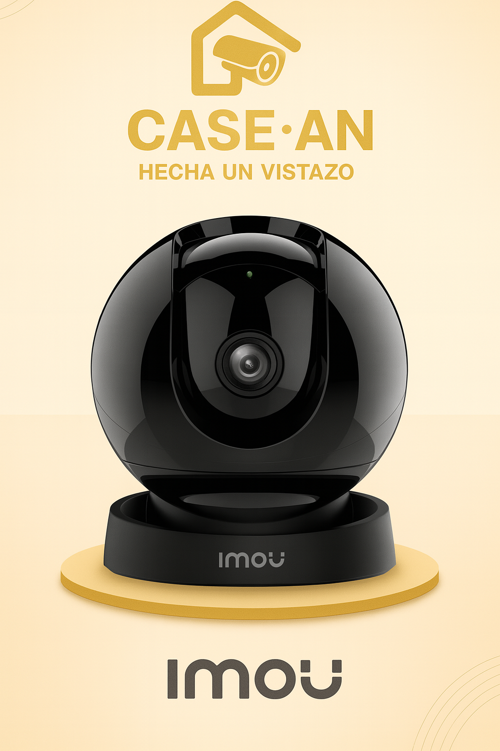 Cámara Domo IP PT Wi-Fi de 3MP