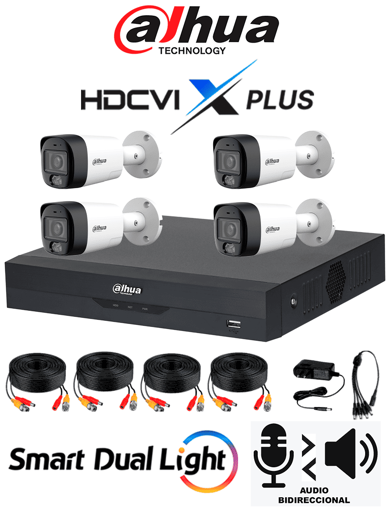 DAHUA DH-KIT/XVR5104HS-4KL-I3/T/4-HFW1500RMN-IL-T